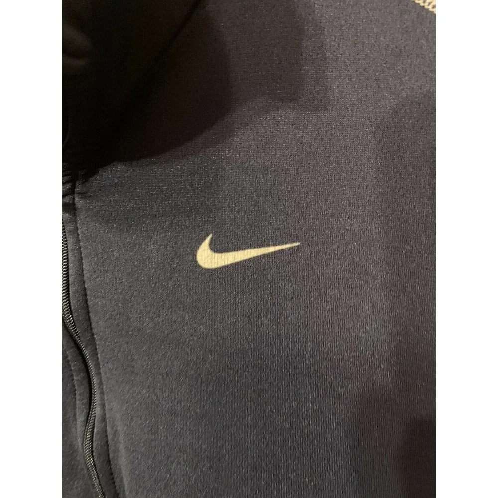 Nike Men's Sz M Nike-Fit Therma Blue Long Sleeve 1/4 Zip‎ Pullover